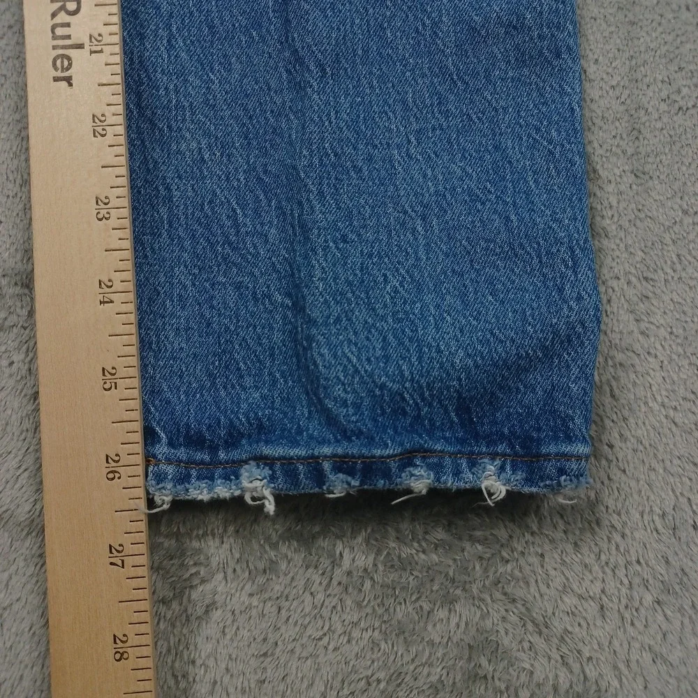 Madewell Jeans Womens 27 Blue Denim Classic Straight Jeans Light Wash‎